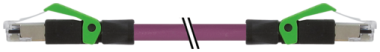RJ45 male 0° / RJ45 male 0° shielded  7000-74301-7982500