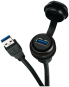 MSDD pass-through USB 3.0 form A, 0.6 m cable, design black 